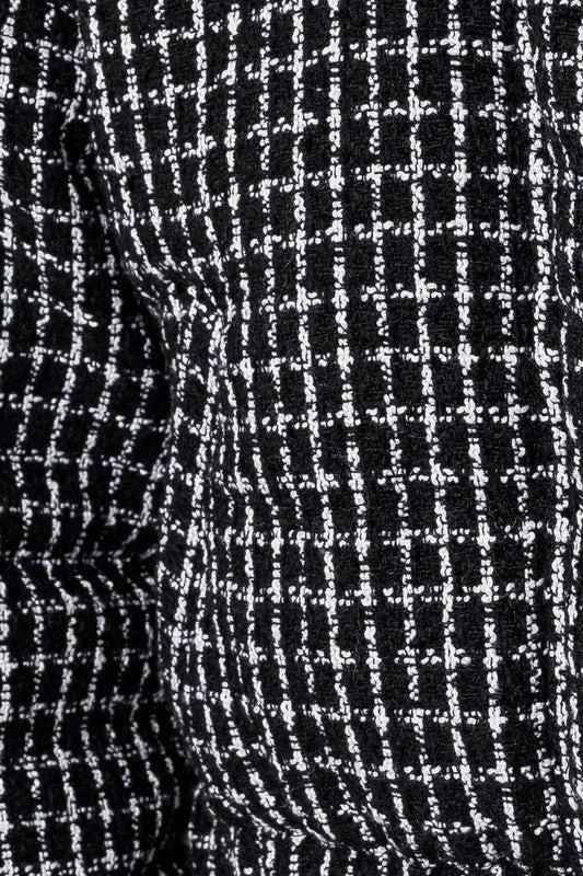 Tweed Crop Puffer Jacket by Coco’s Tee Boutique
