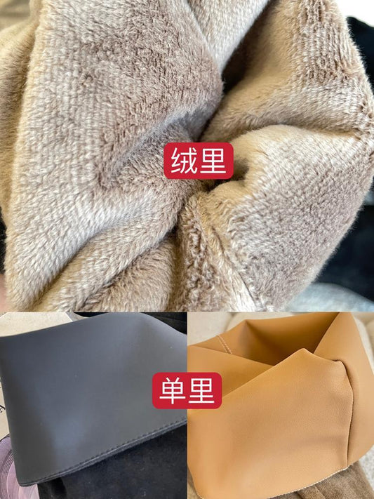 High Leg Boot High Heel Riding Boots Square Head Small Thick Leg Length by GJG Denim