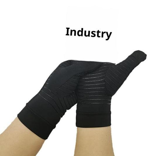 Copper Fiber Pressure Full Finger Touch Screen Gloves For Men