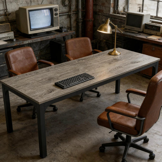 Computer Desk, Executive Desk, Rectangle Office Desk by GJG Denim