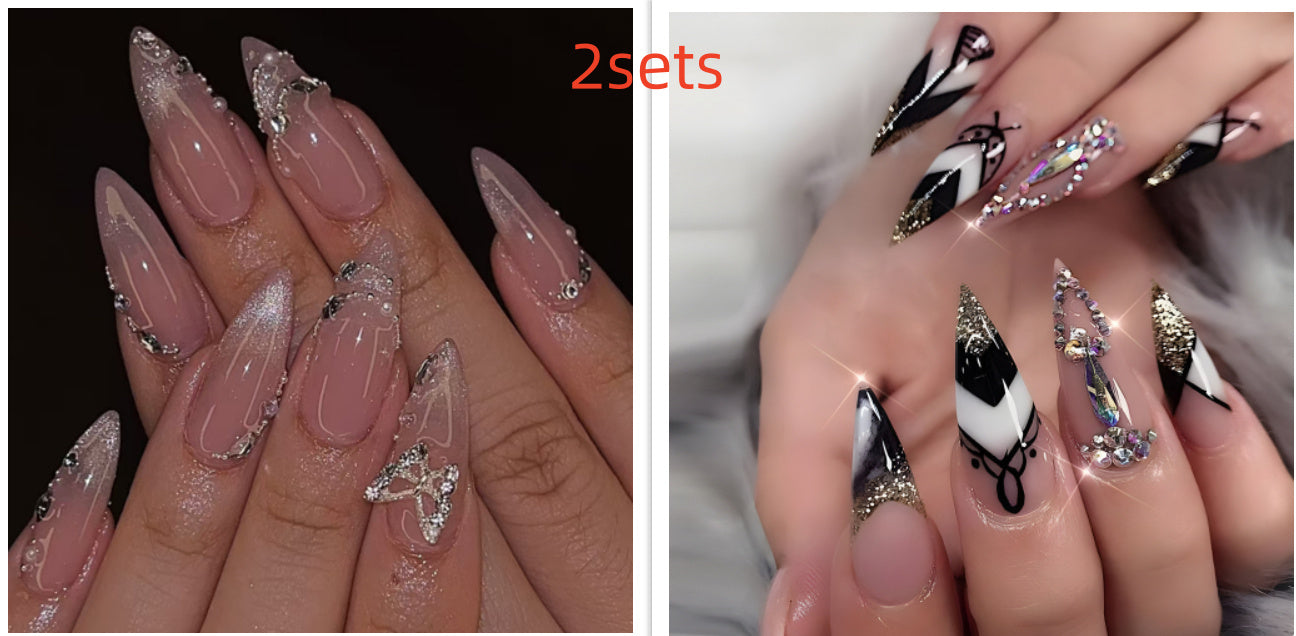 Butterfly Nail Sticker Hot Girl Cat Eye Diamond Wearing Armor