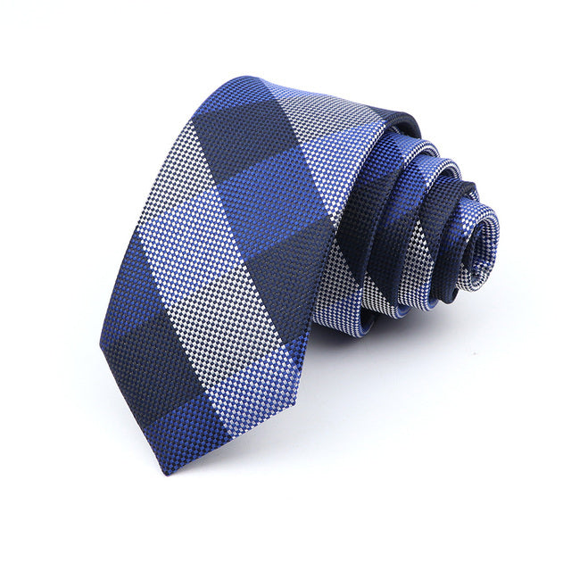 Men's 6cm Casual Ties Skinny Tie Fashion Polyester Plaid