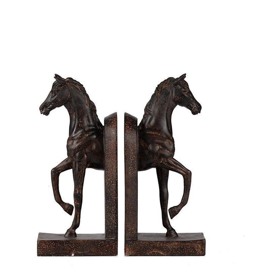 3D Animal Horse Bookends For Home Decor And Desk Accessories by GJG Denim