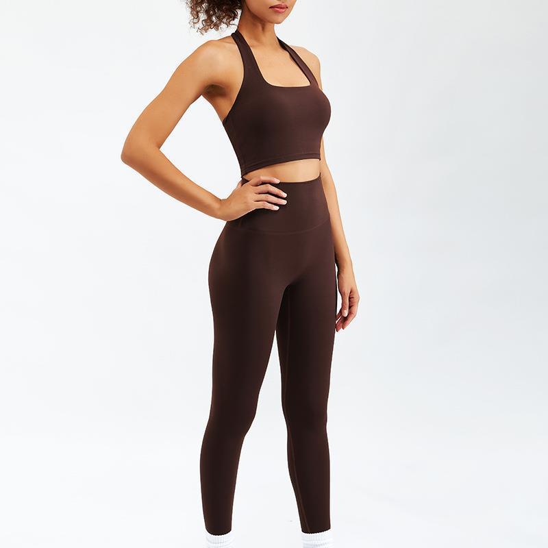 Nude Feel Yoga Long-sleeve Zipper Workout Clothes Suit