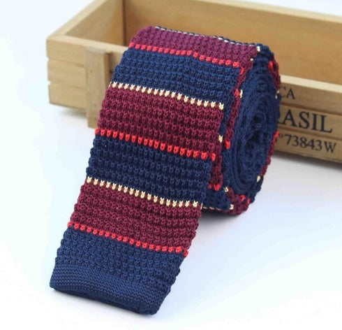 Men's Knitted Leisure Striped Ties