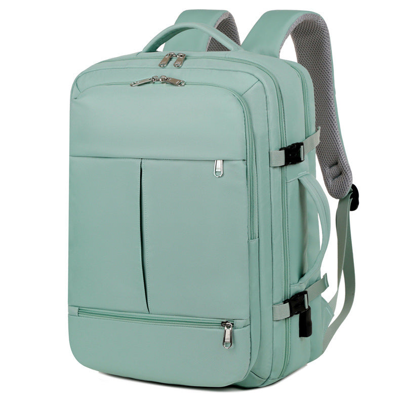 Large Capacity Backpack For Men w/ Multiple Pockets And Zippers Versatile Computer Bags Business Travel Backpack