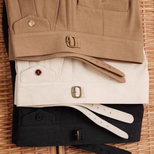 Men's Commuting Italian Style Business Wrinkle Resistant Casual Pants