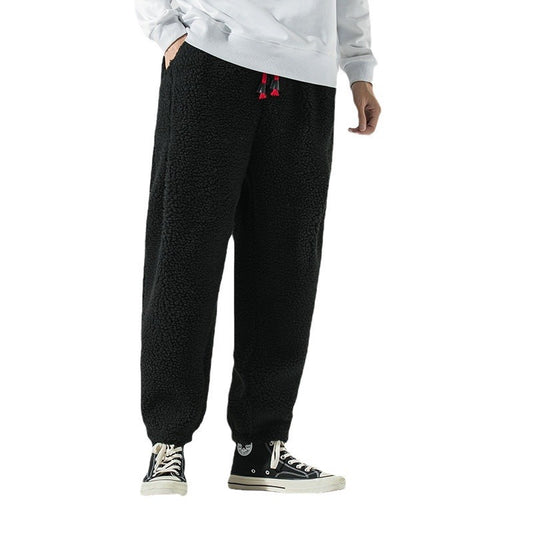 Men's Lamb Wool Warm Harem Sweatpants