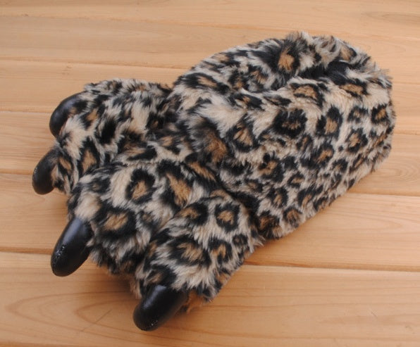 Warm Leopard Slippers