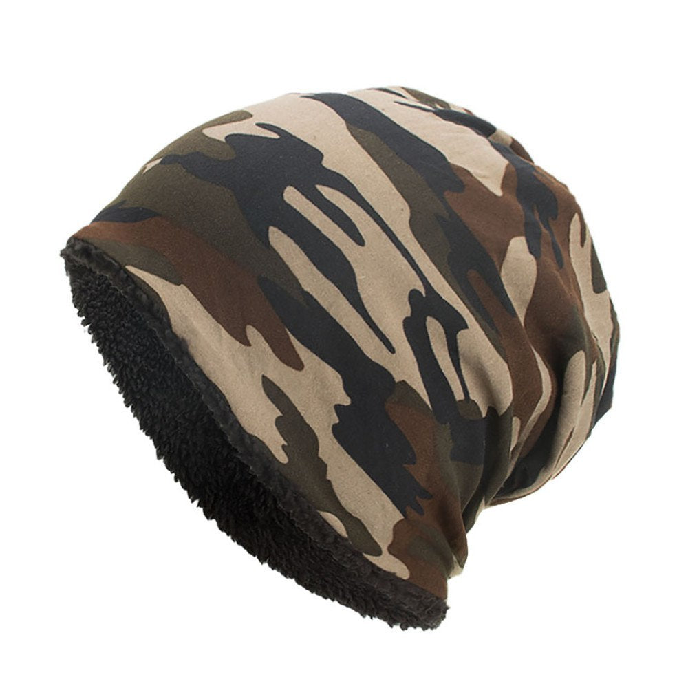 Men's Camouflage Lined Beanie