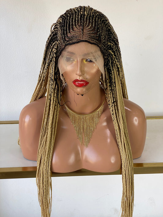 Ready to ship - Tribal Cornrow lace Frontal braided wig