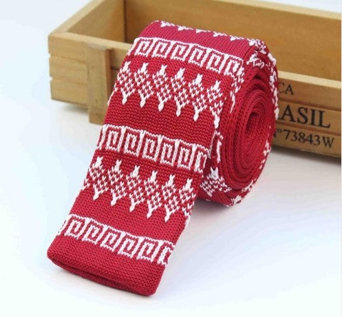 Men's Knitted Leisure Striped Ties