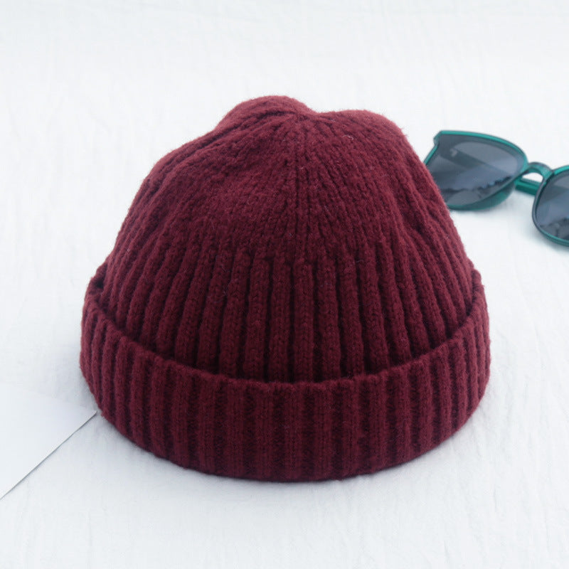 Men's Solid Color Retro Beanie