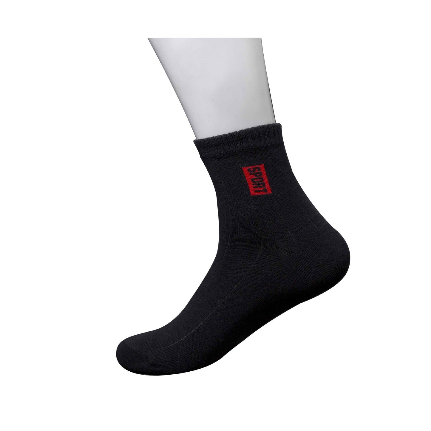 Men's 5 Pairs Breathable Cotton Mid-Tube Sweat-Absorbent Casual Trendy Socks