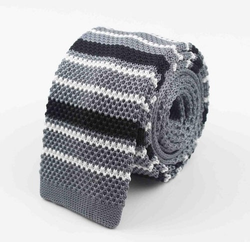 Men's Knitted Leisure Striped Ties