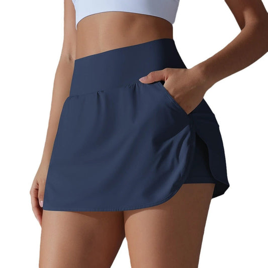 Women's Back Waist Pocket Sports Yoga Skirt by GJG Denim