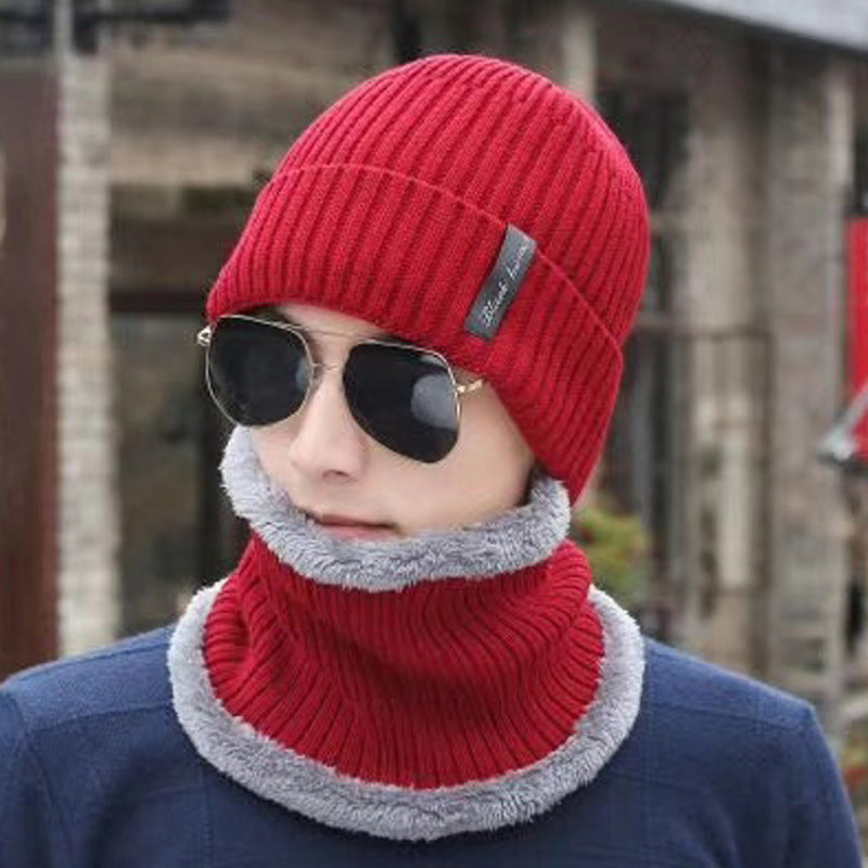 Men's Knitted Beanie and Neck Warmer Set (or Single Beanie)