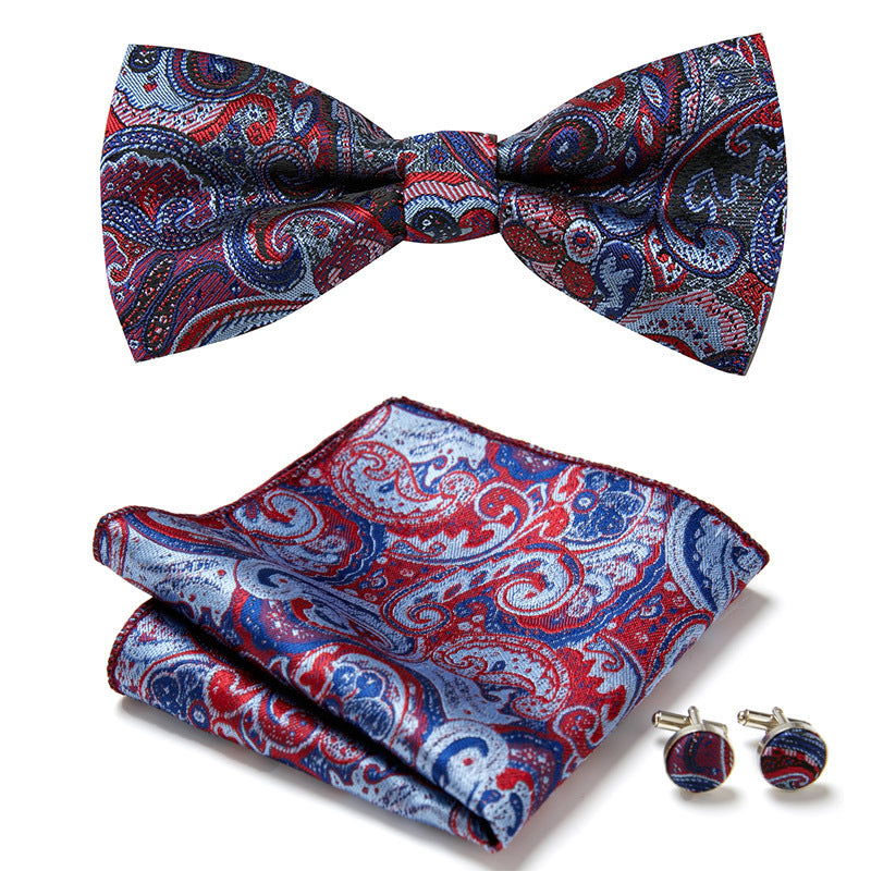 Men's Bow Ties Three Piece Set