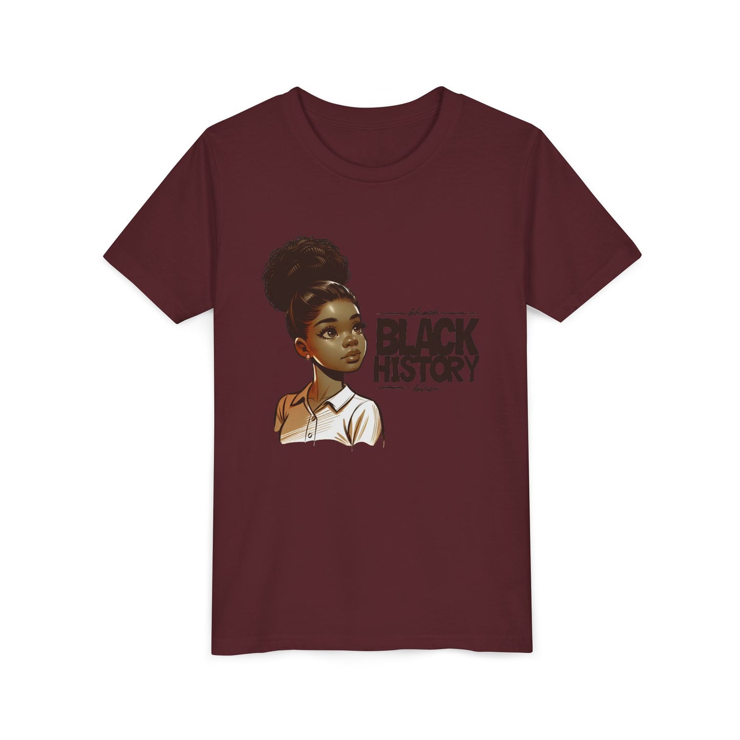 Youth Short Sleeve Tee for Black History Month, Celebrate Diversity, Kids' Education Shirt, Cultural Awareness Tee, Gift for Young Scholars