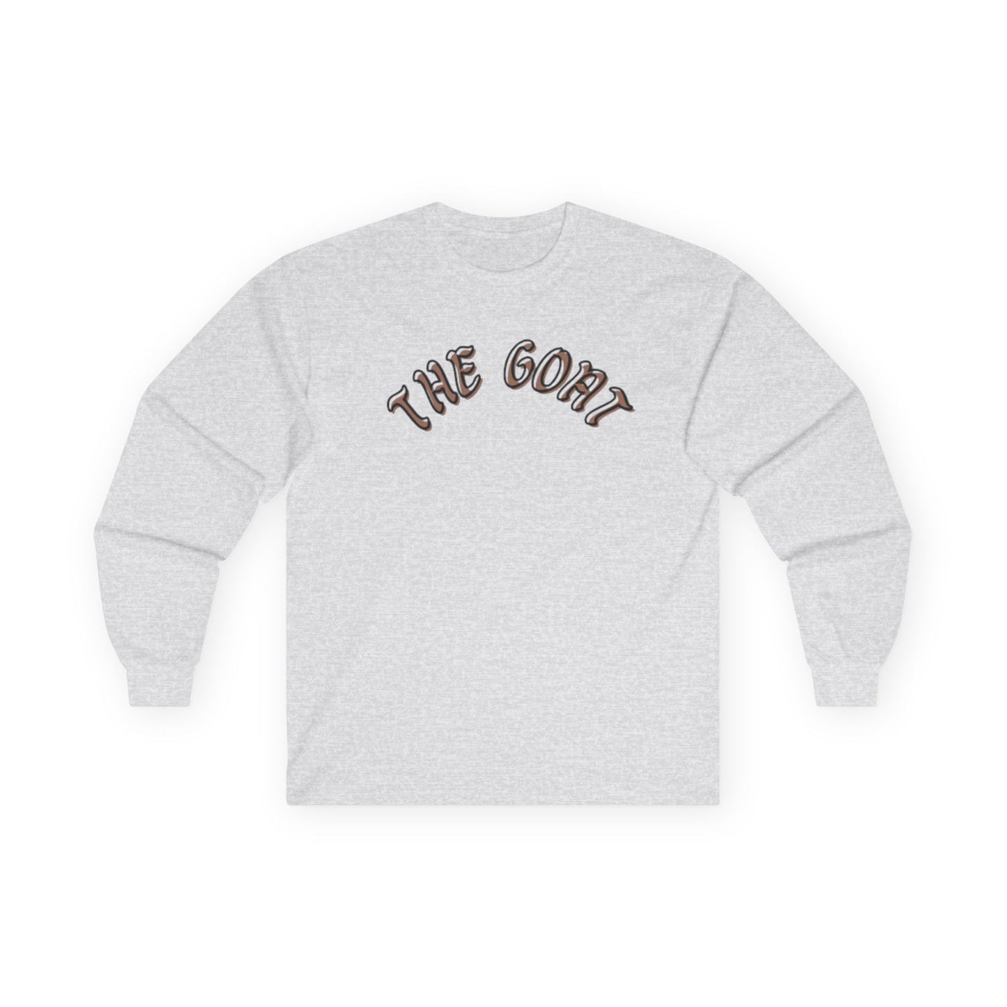 The GOAT Unisex Long Sleeve Tee, Casual Wear, Perfect for Sports Fans, Gift for Him or Her, Iconic Statement Shirt