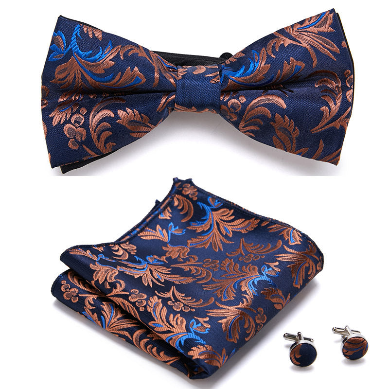 Men's Bow Ties Three Piece Set