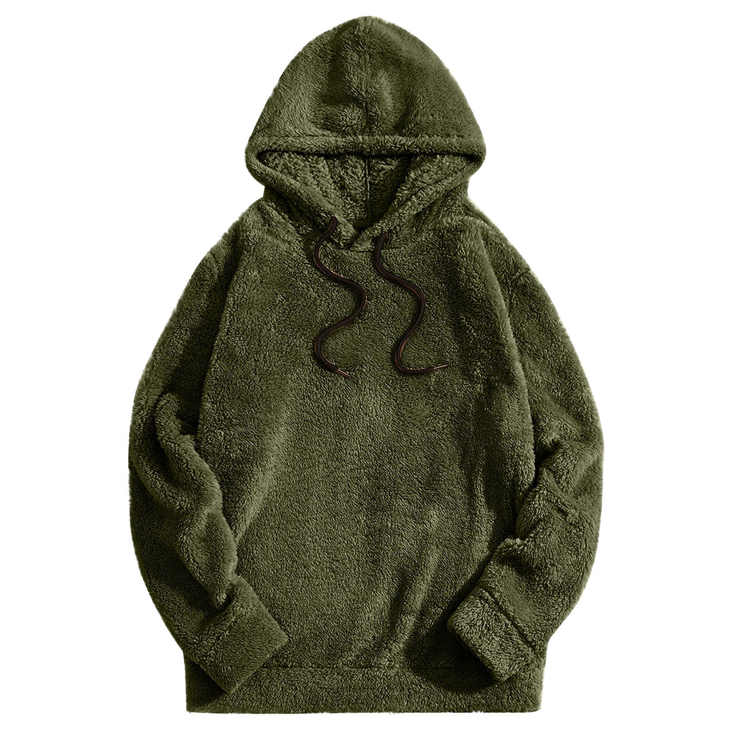 Men's Thick Double-sided Casual Loose Long-sleeved Hooded Sweater