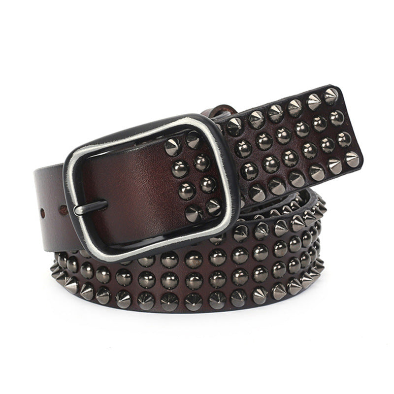 Men's Cowhide Belt Retro
