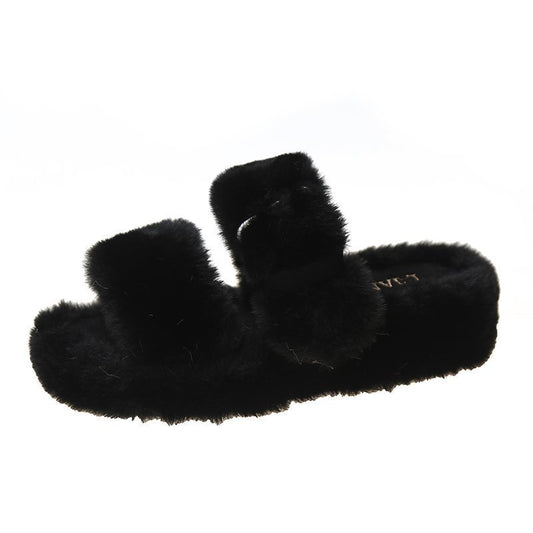 Women's plush slippers