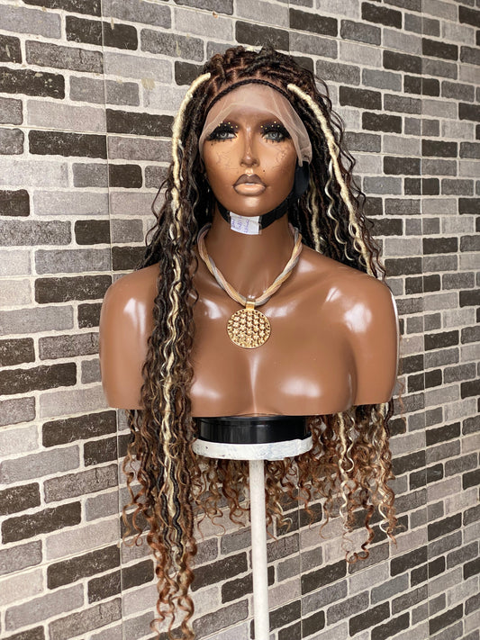 Soft locs wig- Bohemian Full lace faux locs (Africa Queen)