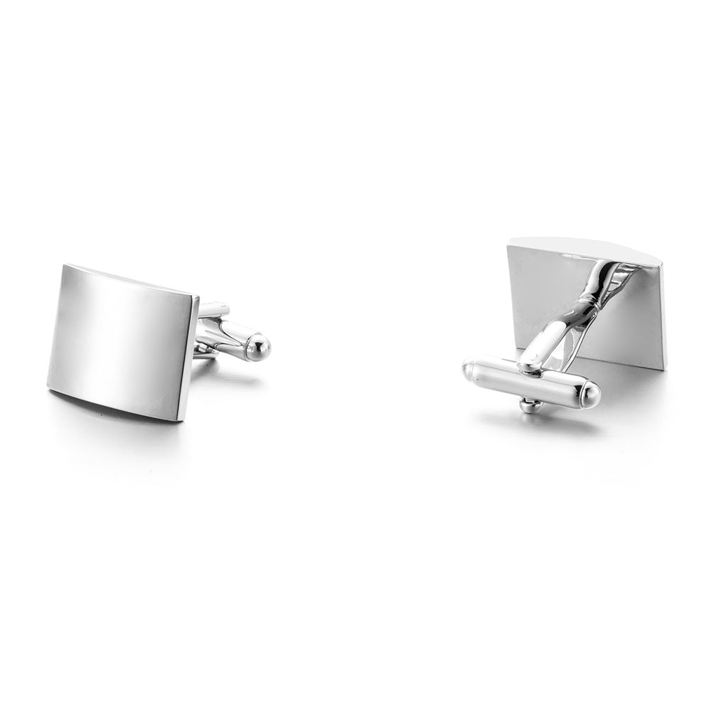 Men's High Quality Plain Glossy Cufflinks