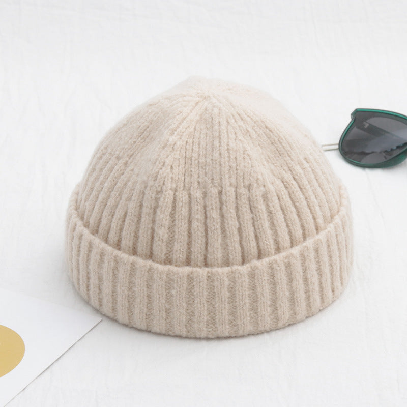 Men's Solid Color Retro Beanie