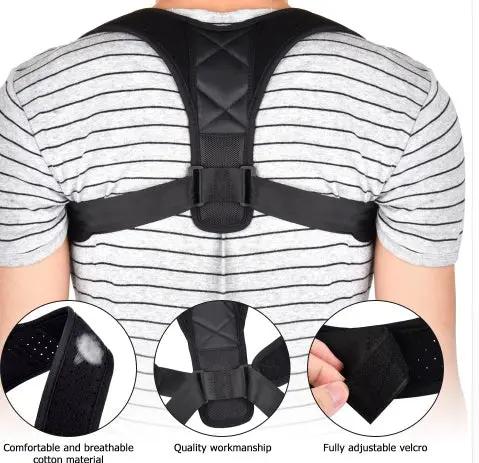 Adjustable Posture Corrector Back Support Strap Brace Shoulder Spine Support Lumbar Posture Orthopedic Belt by GJG Denim