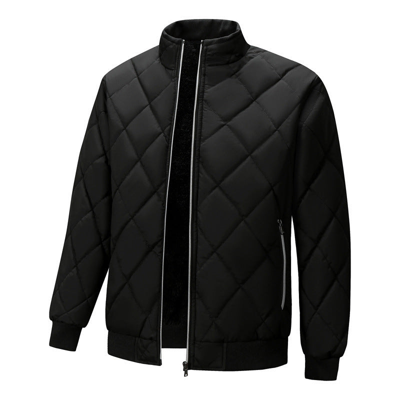Men's Stand Collar Trendy Warm-keeping Cotton-padded Jacket