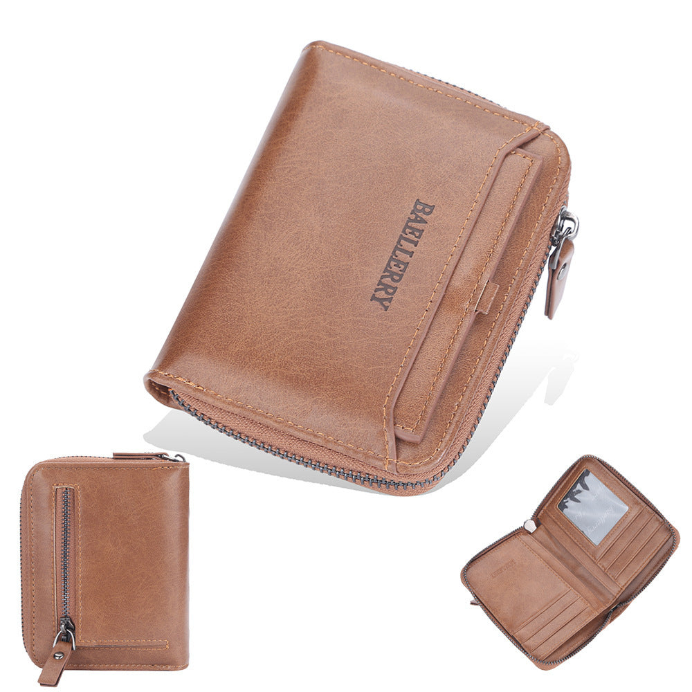 Men's Business Retro Multi Card Slots Wallet