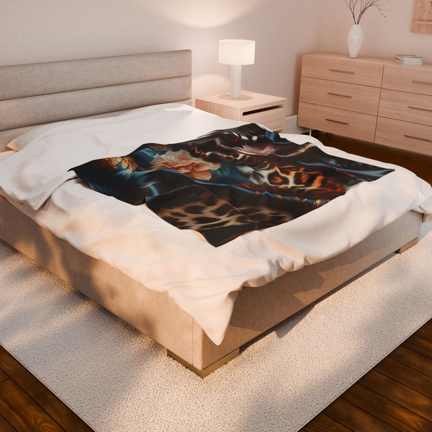 Cozy Velveteen Plush Blanket - Soft Decorative Throw for Home, Perfect for Cozy Nights, Gifts, Home Decor, Relaxation