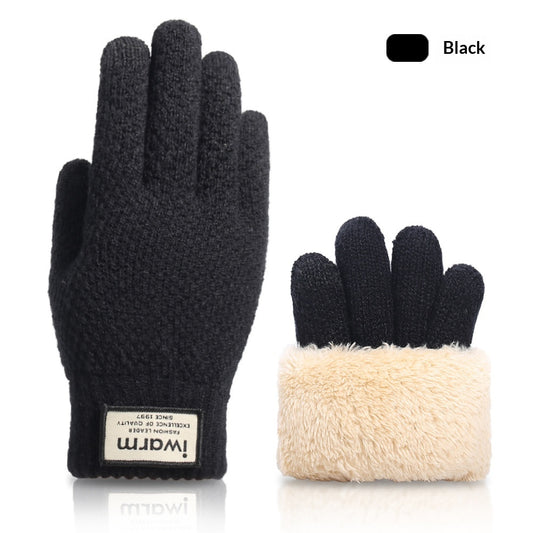 Fall And Winter Touchscreen Gloves For Men With Fleece Lining