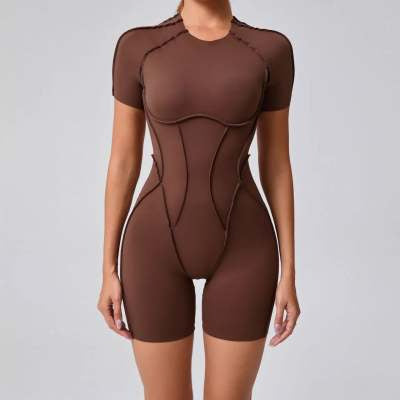 New Backless Short Sleeve One-piece