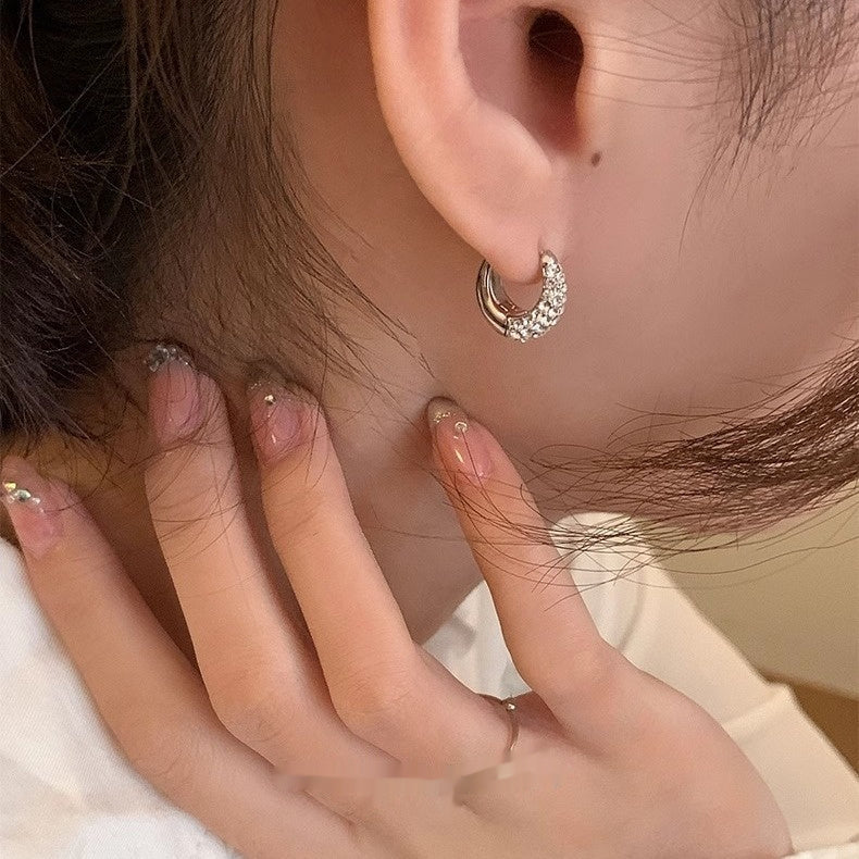 Women's Fashion Personalized Zircon Hoop Earrings