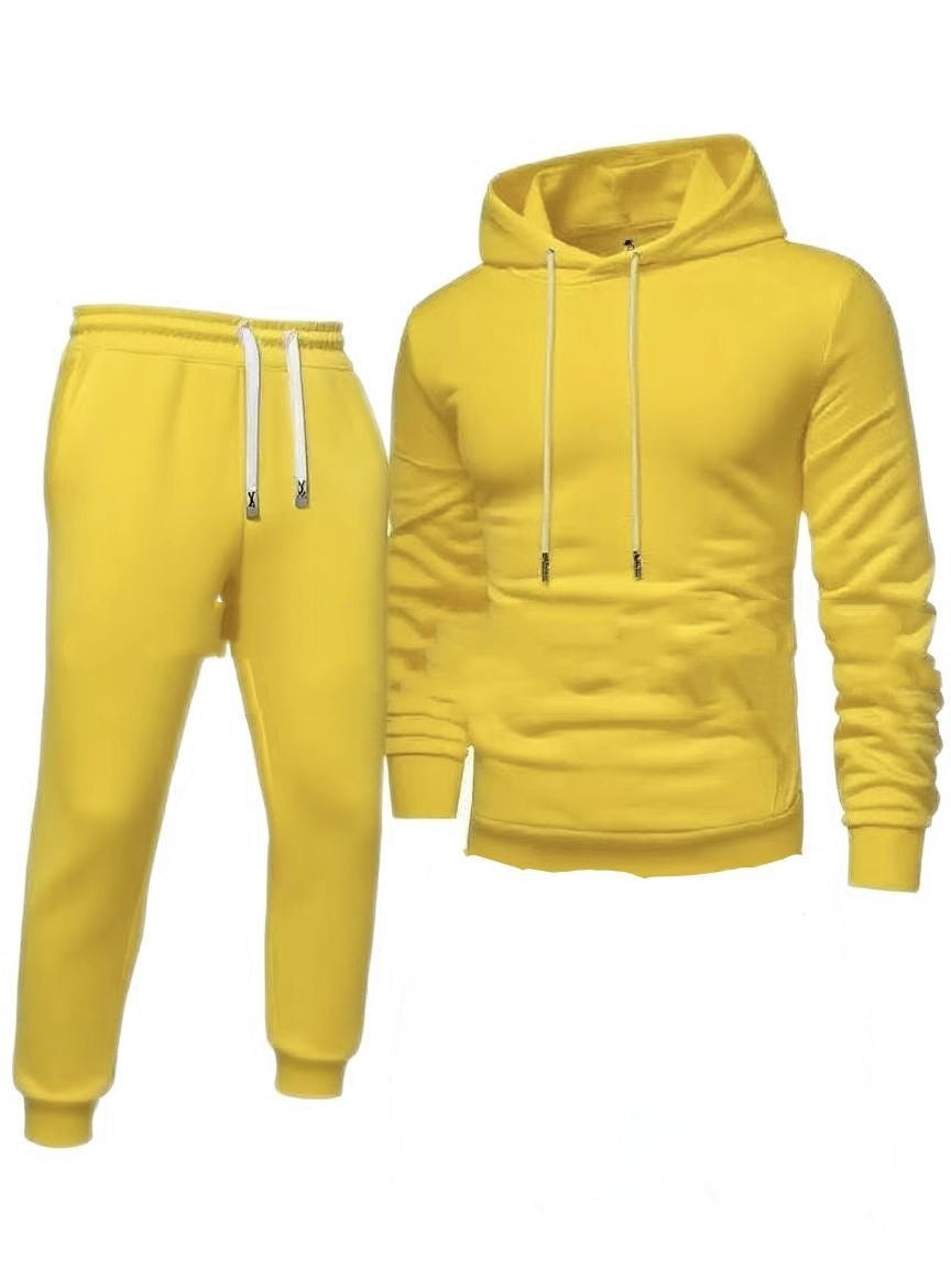 Men's Hooded Sweatshirt And Sweatpants Sports Suit