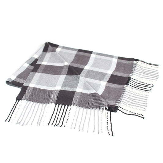 Men's Fashion Casual Plaid Artificial Cashmere Scarf by GJG Denim