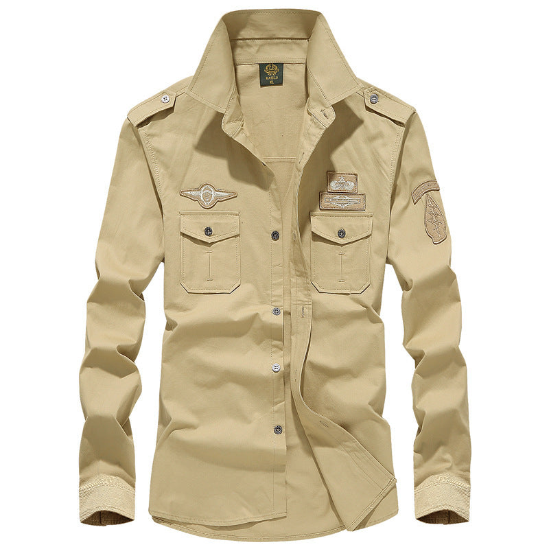 Men's Solid Color Long Sleeve Shirts