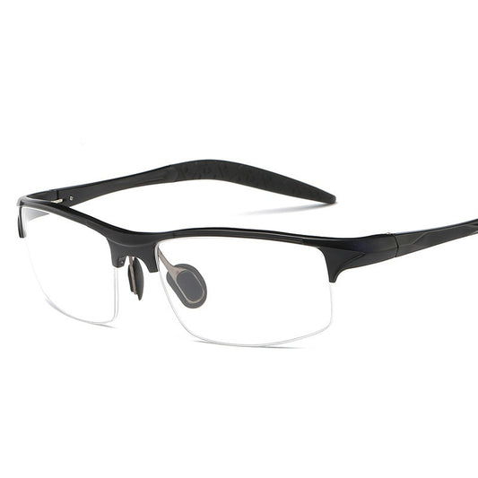 Men's Sports Plain Half-frame Optical Glasses by GJG Denim