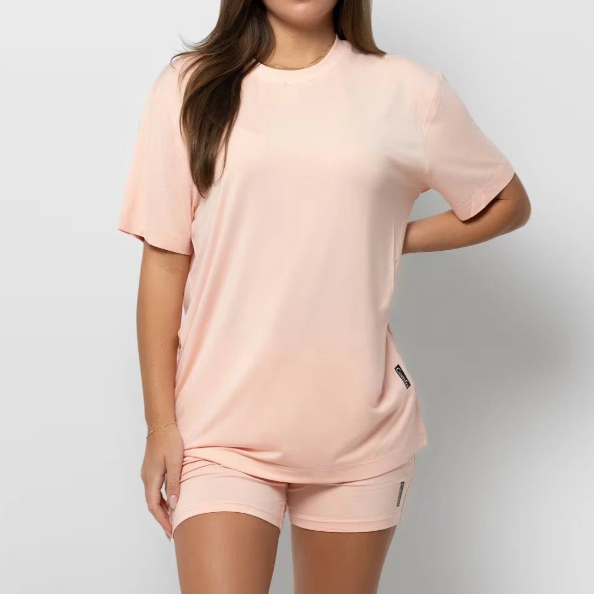 Women's Plus Size Loose Casual Summer Short-sleeved Home Wear Suit by GJG Denim