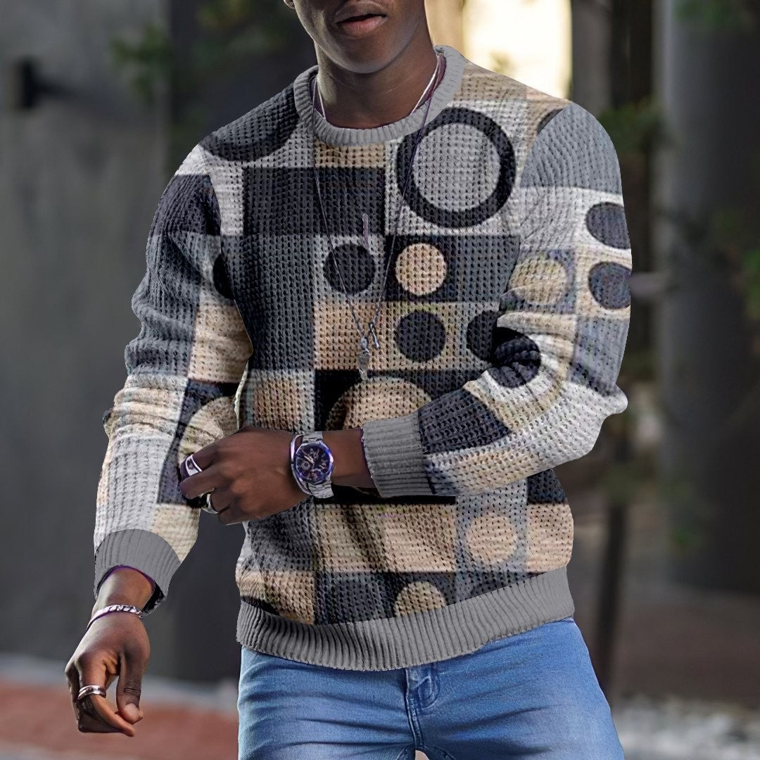 Men's 3D Pullover Casual Tops Long Sleeve