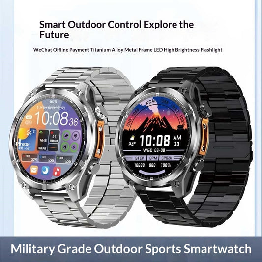 Running And Hiking Lighting Lamp Outdoor Sports Smartwatch For Men