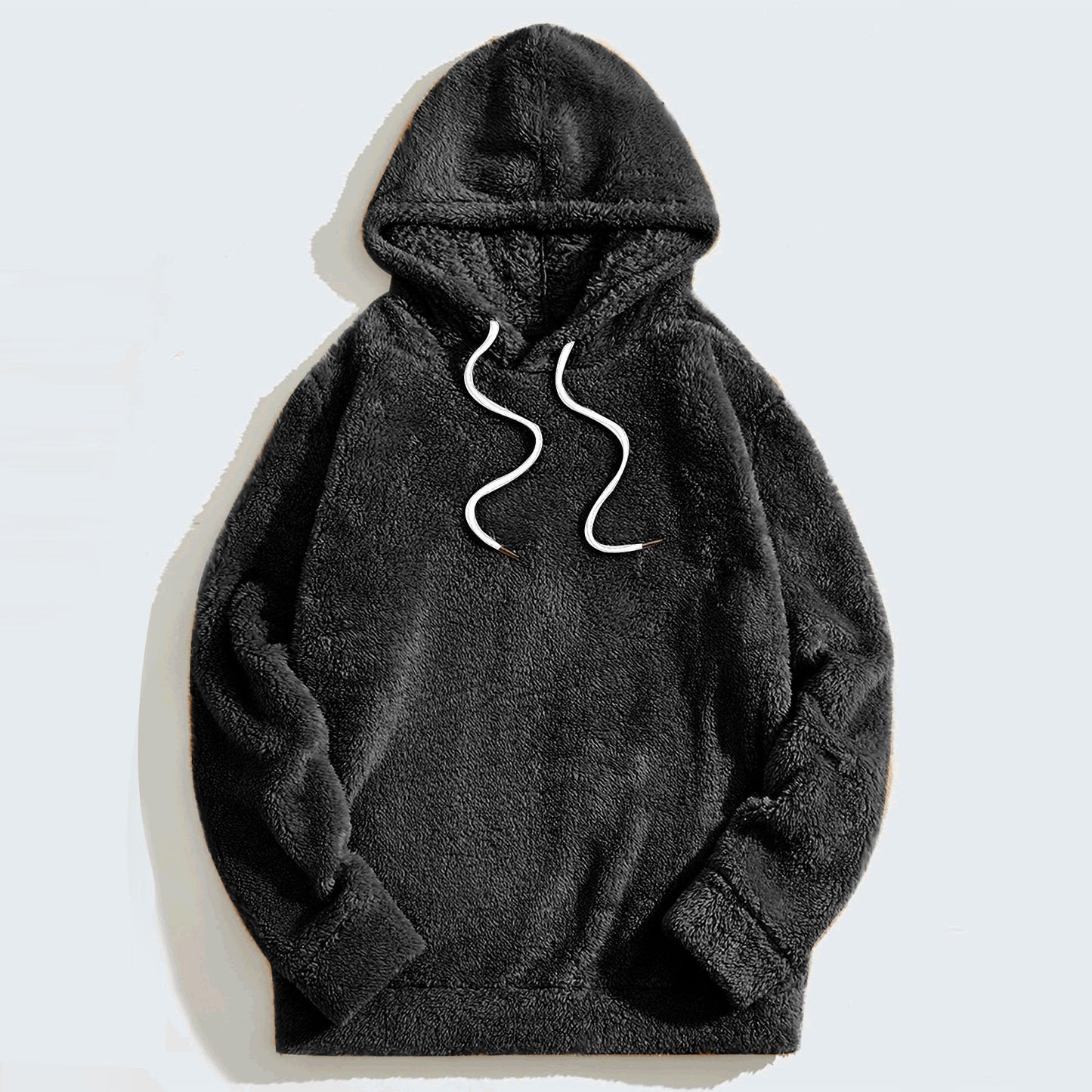 Men's Thick Double-sided Casual Loose Long-sleeved Hooded Sweater