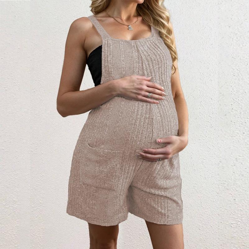 European And American Pregnant Women Overalls Shorts Maternity Clothes by GJG Denim