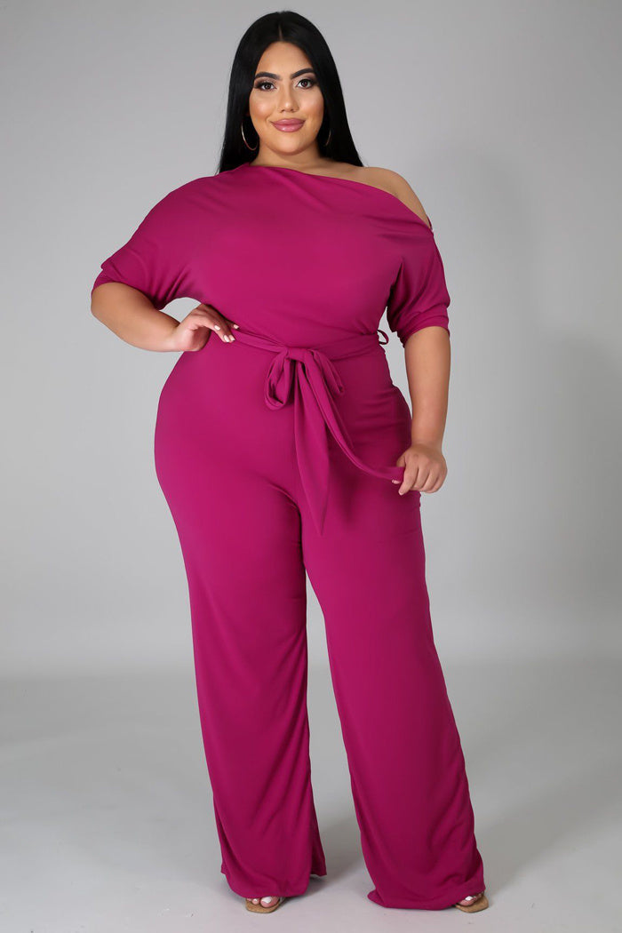 Women's Plus Size Jumpsuit Women's High Waist Jumpsuit
