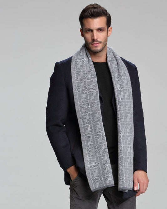 Men's Cashmere Tide Business Casual Double-sided Scarf