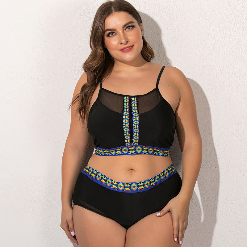 Plus size female swimsuit